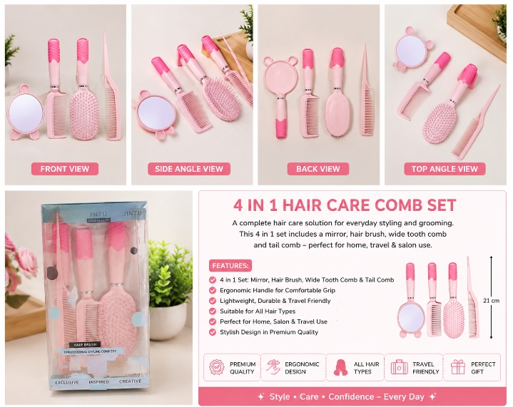4-in-1 Hair Care Grooming Set