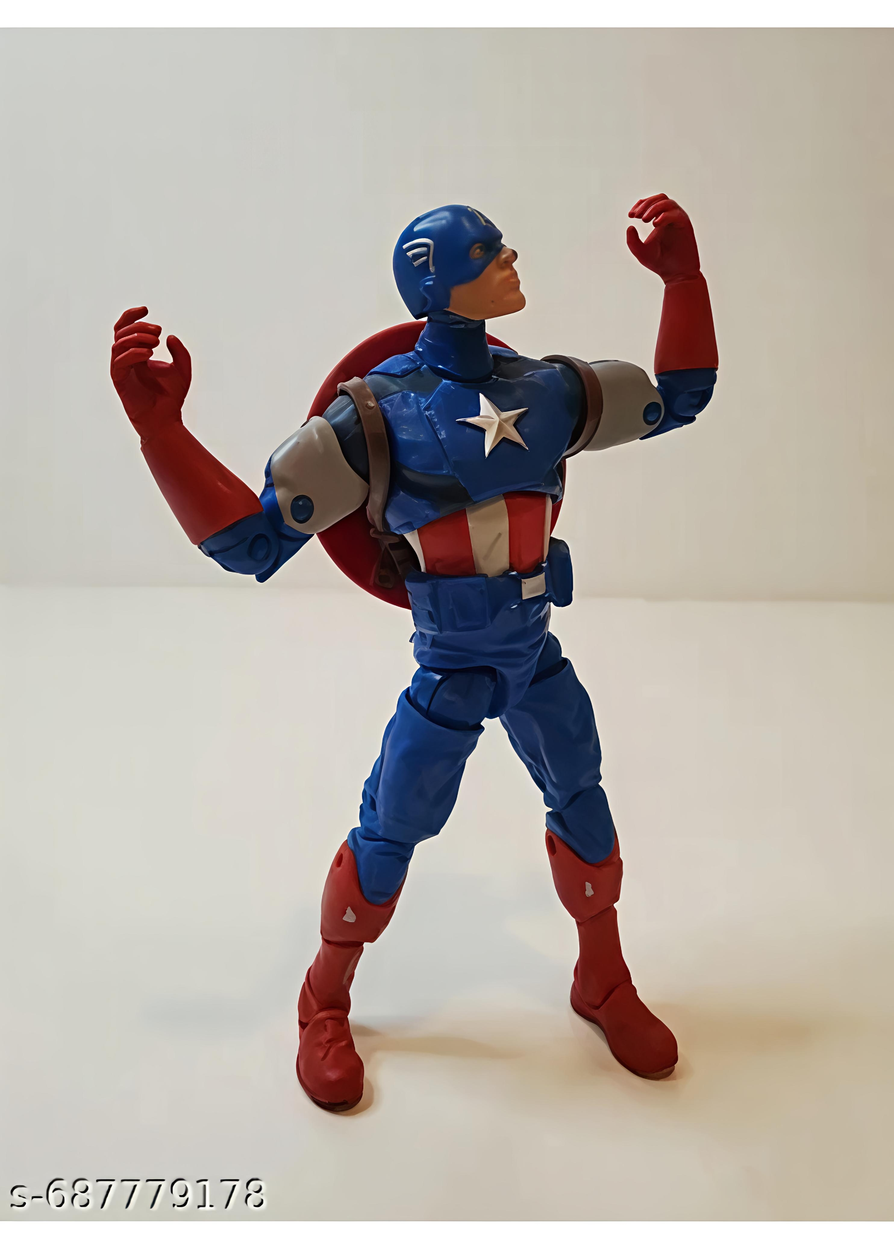 Captain Hero Action Figure with Shield – Superhero Toy for Kids