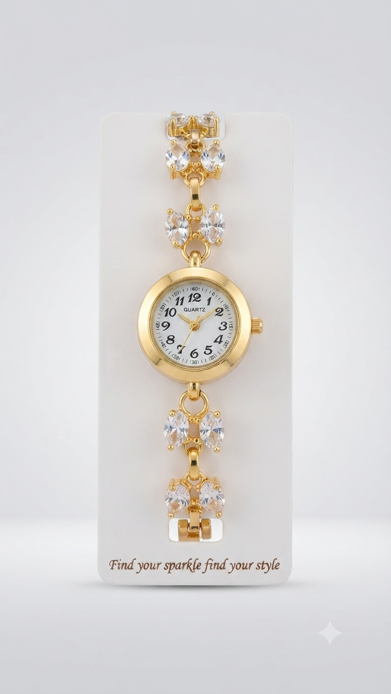 Gold-Tone Bracelet Watches.