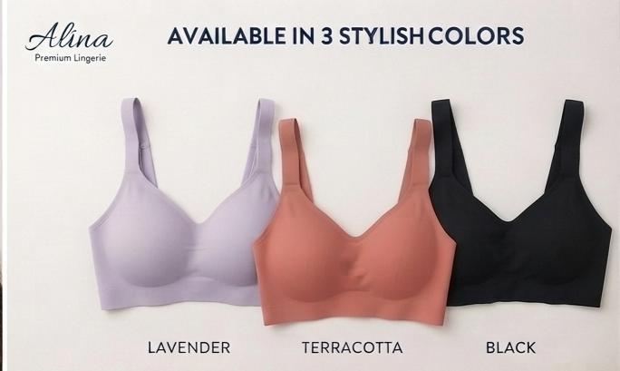 Comfort Moves Ribbed V-Neck Bralette