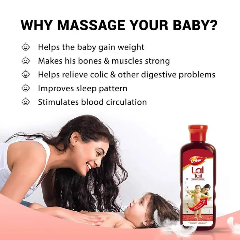 Dabur Lal Tail - Ayurvedic Baby Massage Oil