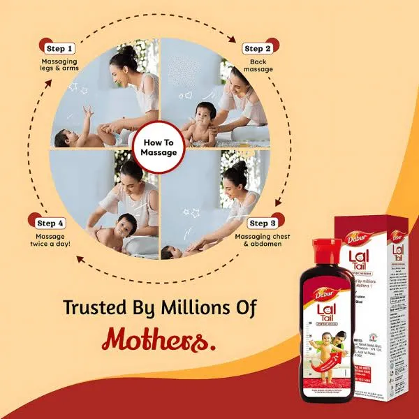 Dabur Lal Tail - Ayurvedic Baby Massage Oil