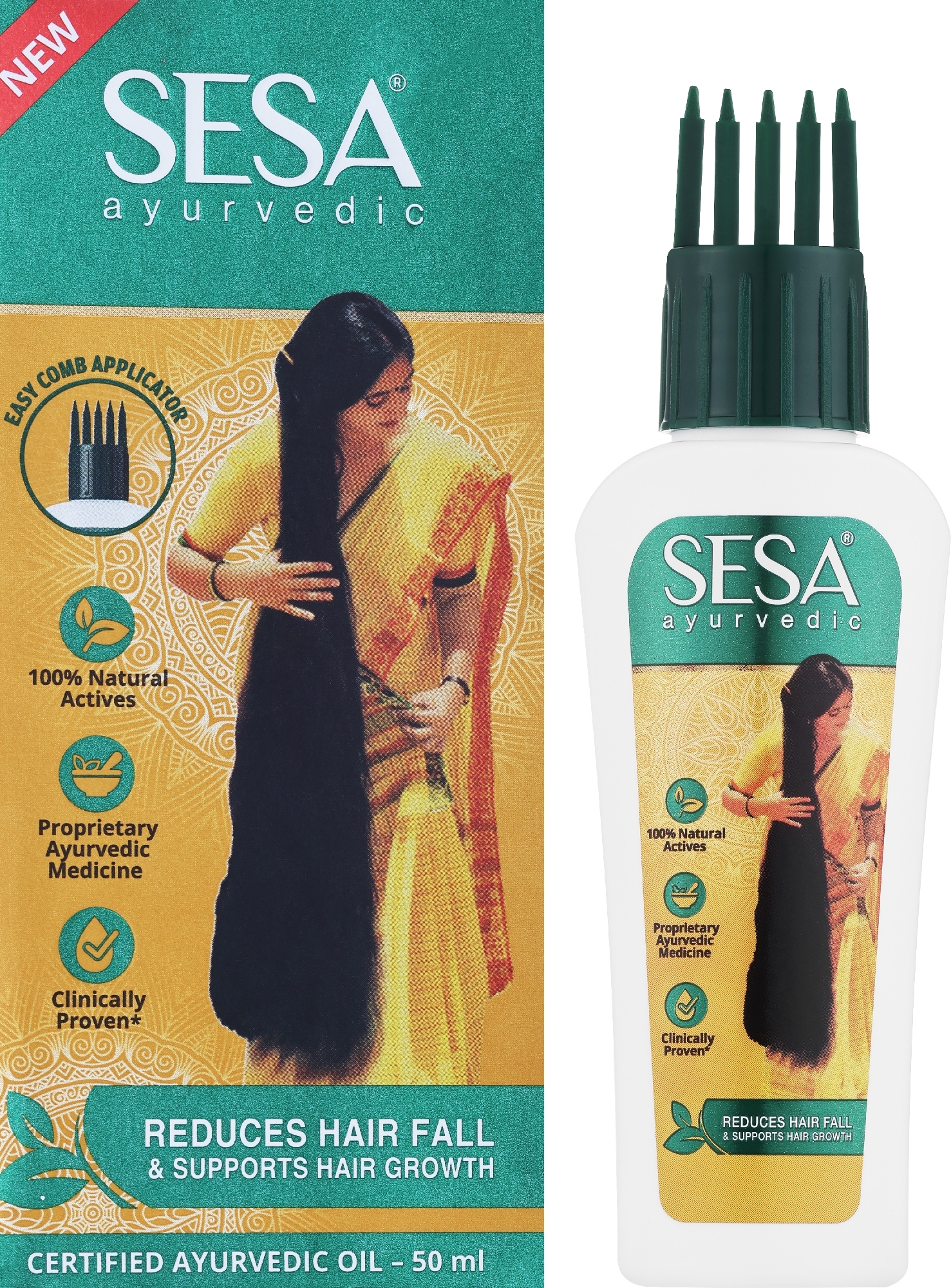 Sesa Ayurvedic Hair Oil (with Comb Applicator)