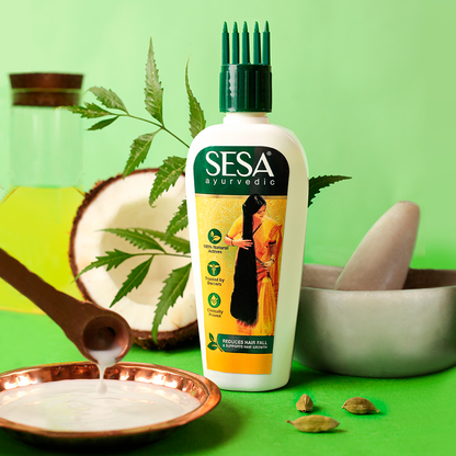 Sesa Ayurvedic Hair Oil (with Comb Applicator)