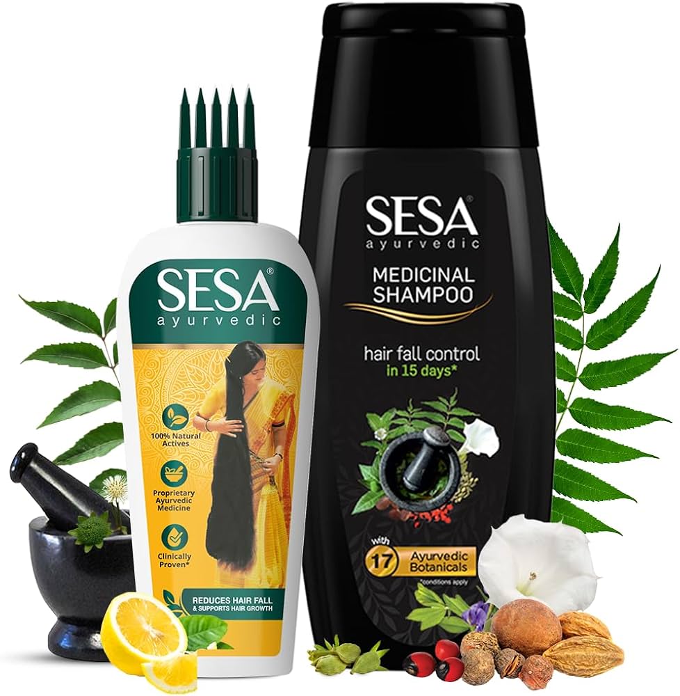 Sesa Ayurvedic Hair Oil (with Comb Applicator)