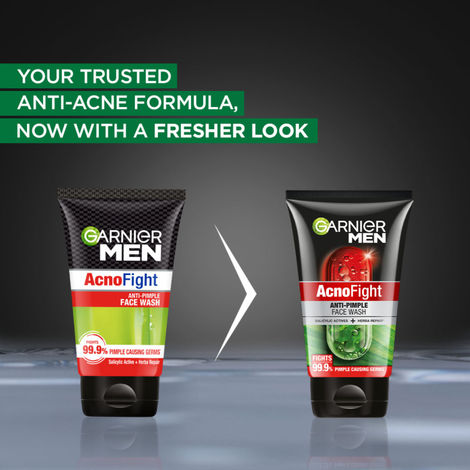 Men, Anti-Pimple Face Wash, Repairs Skin & Balances Oils, AcnoFight, 100 gm