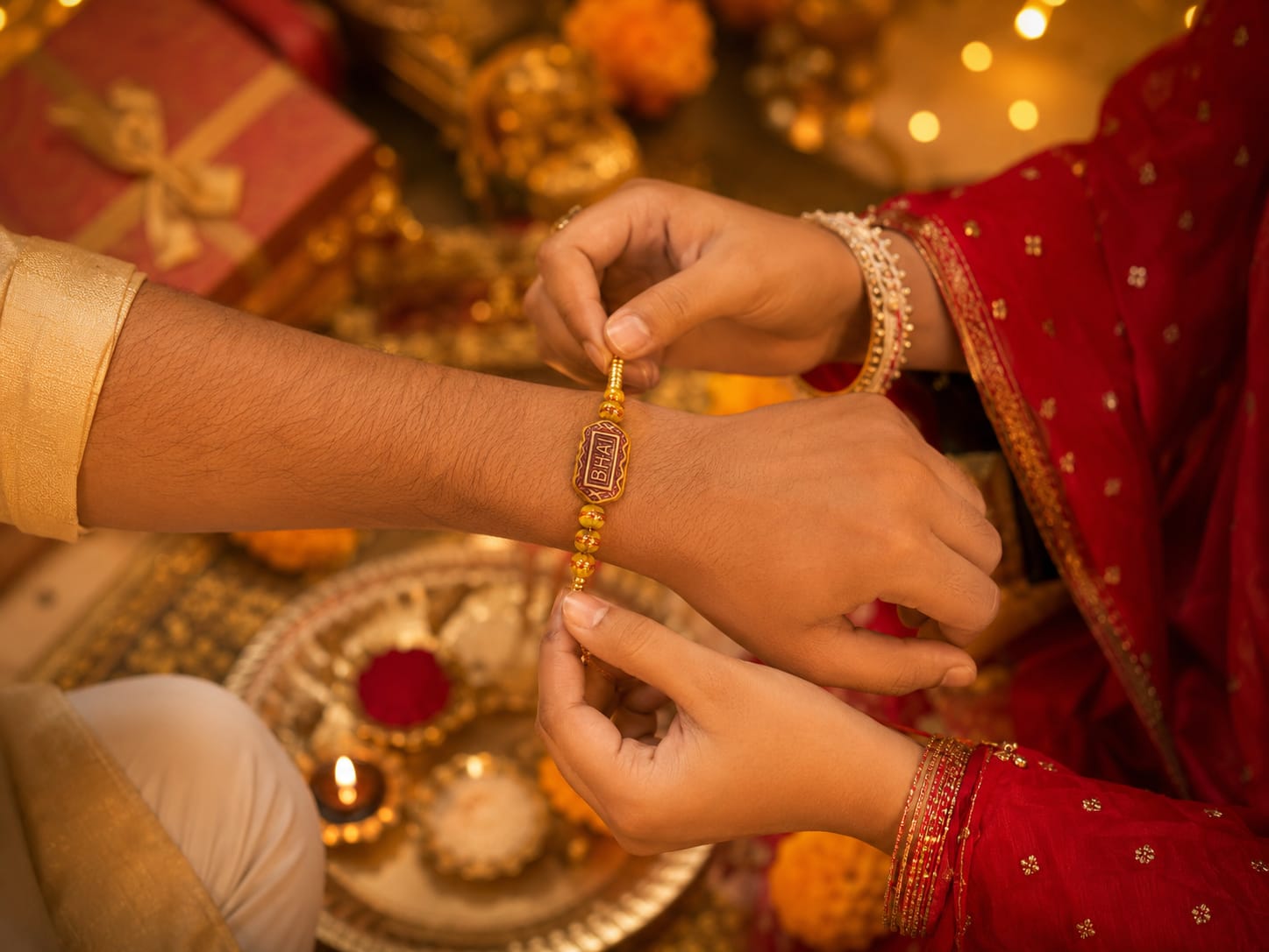 Luxury aesthetic Rakhi for brothers