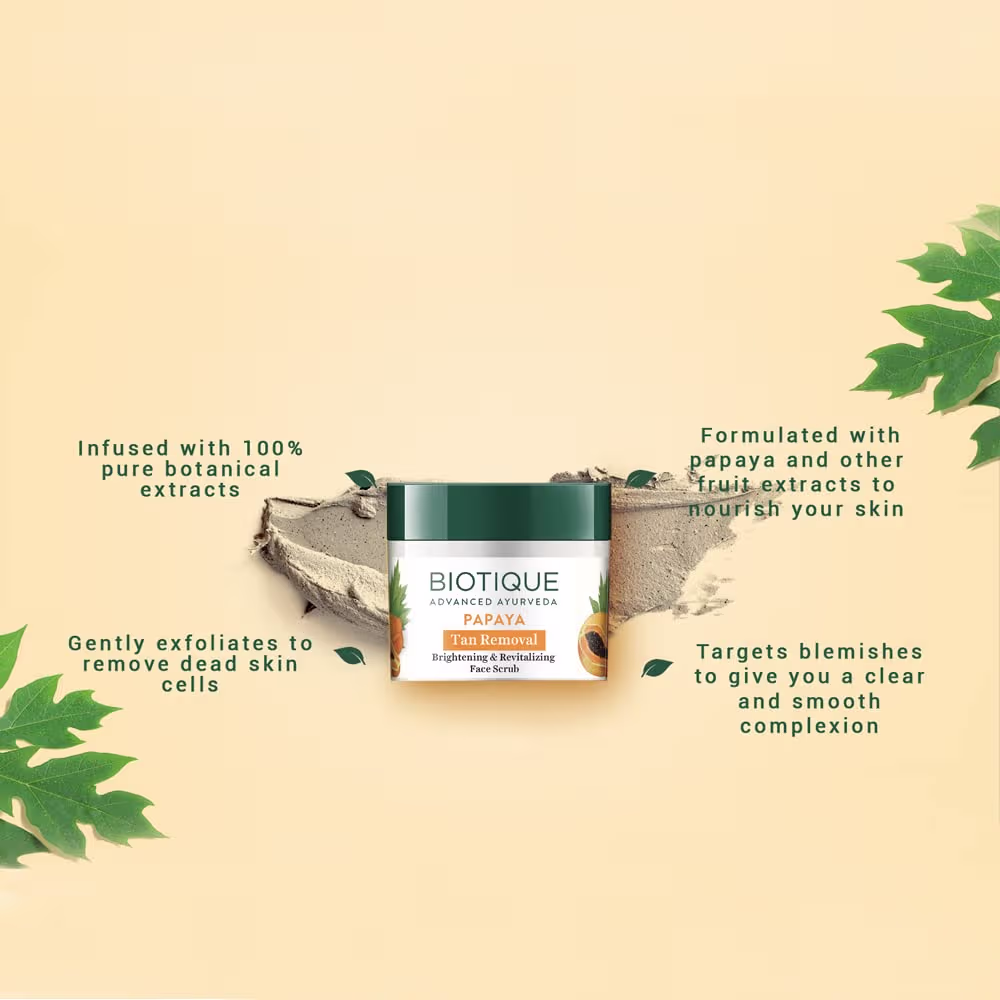 Biotique Bio Papaya Revitalizing Tan Removal Scrub