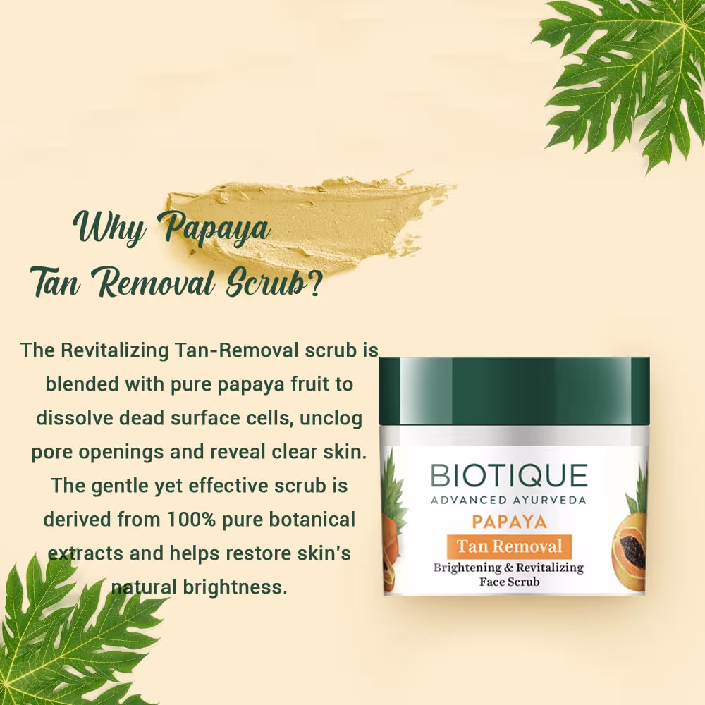 Biotique Bio Papaya Revitalizing Tan Removal Scrub