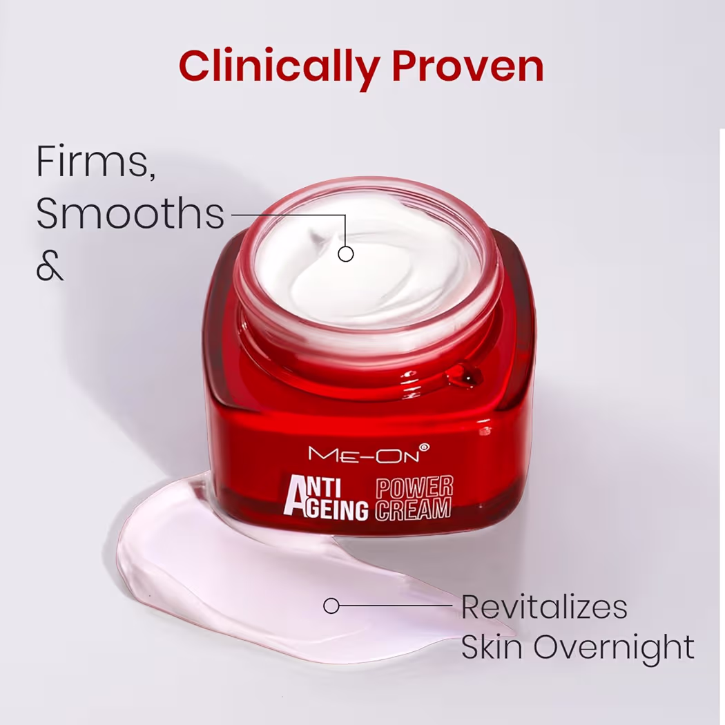 ME-ON Anti Ageing Powder Cream for Face | Anti Wrinkle | Skin Firming & Brightening | Lightweight | Suitable for All Skin Types 4% off