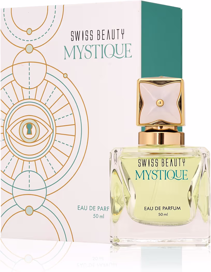 Swiss Beauty Mystique EDP | Long-Lasting | Ideal For Gifting | Everyday Wear | Top Note: Pink Pepper | Middle Notes: Rose & Raspberry Flowers | Base Note: Amber | 50ml