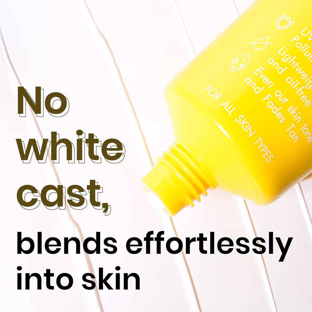 ME-ON DTAN Brightening Sheer Sunscreen SPF 50+ PA+++ with Turmeric Extract | Lightweight, Non-Greasy UV Protection | Tan Removal & Skin Brightening | For All Skin Types (DTAN)