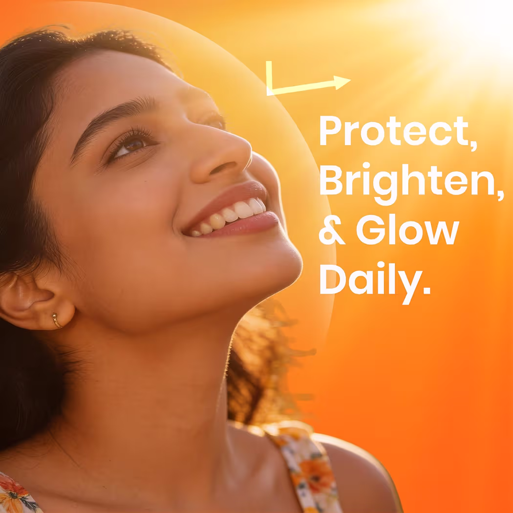 ME-ON Vitamin C Brightening Sheer Sunscreen SPF 50+ PA+++ | Lightweight, Non-Greasy UV Protection | Tan Removal & Skin Brightening | For All Skin Types (VITAMIN-C)