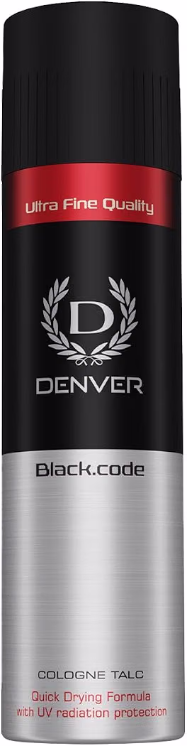 Denver Talc BlackCode COLOGNE Body Talc 100g x 2 (2 x 100 g)