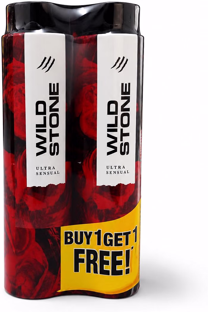 Wild Stone Ultra Sensual Men's Body Powder, Pack of 2 Perfect For Office | Collage| Party| Daily Etc.