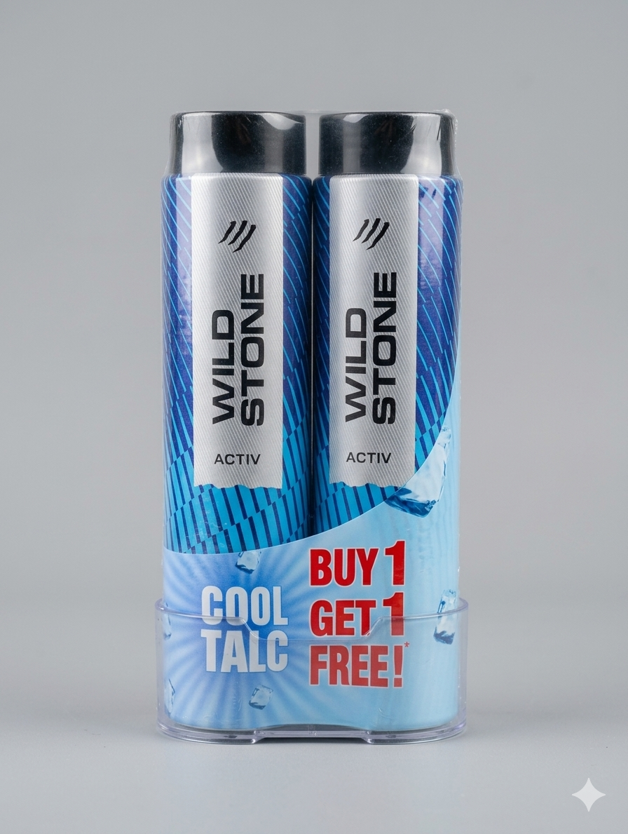 Wild Stone Activ Freshness Talcum Powder for Men