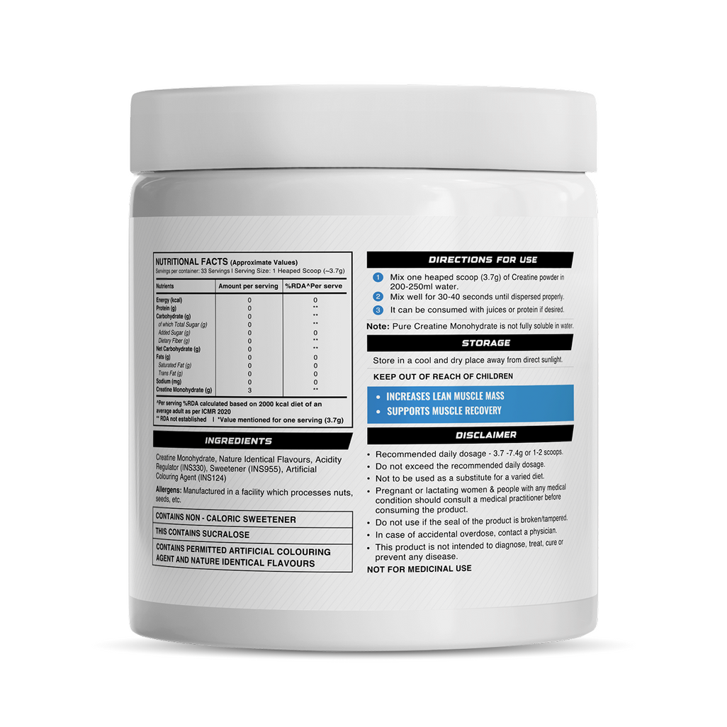 Wellcore - Micronised Creatine Monohydrate For Women (134.5g, 33 servings) Cranberry Crush
