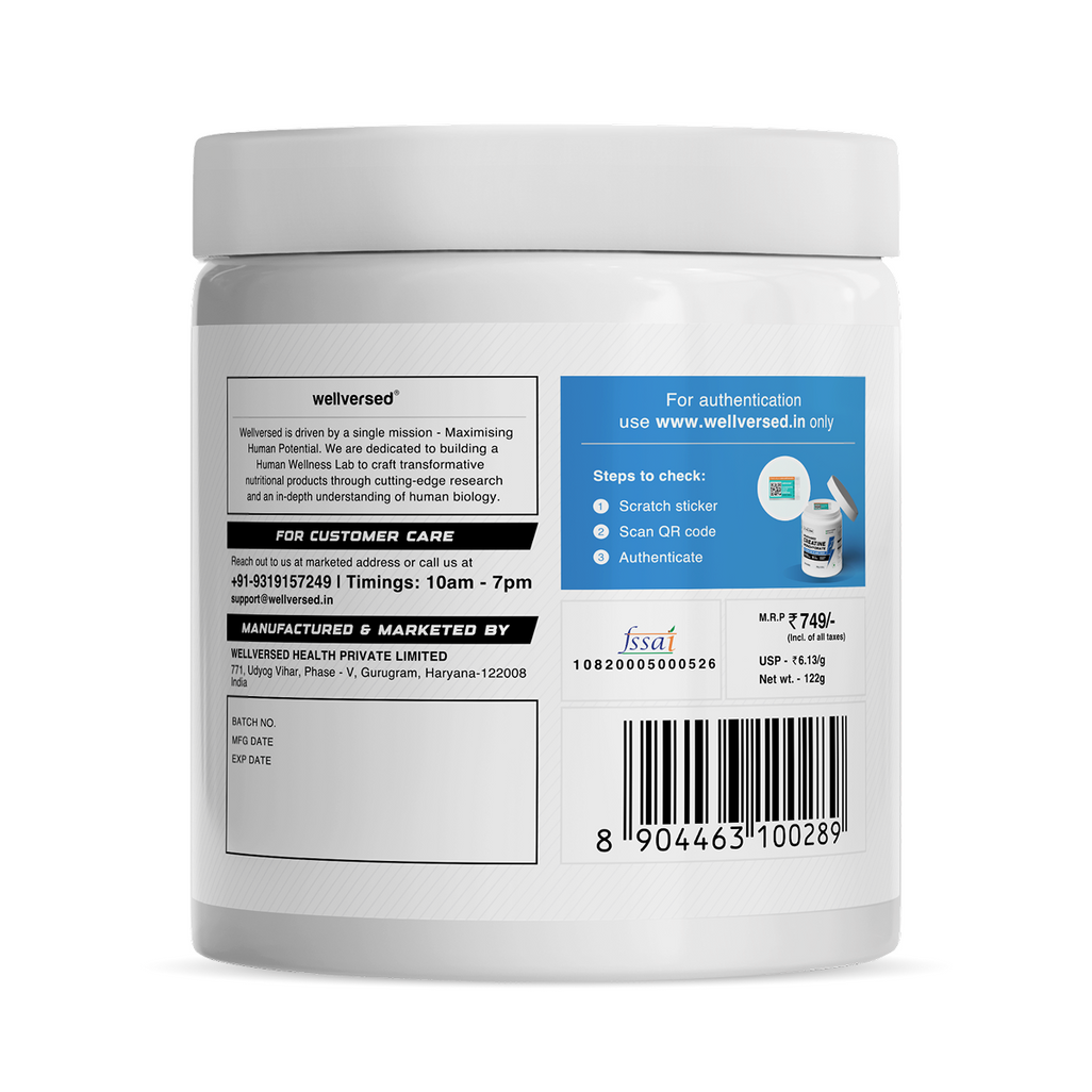 Wellcore - Micronised Creatine Monohydrate For Women (134.5g, 33 servings) Cranberry Crush