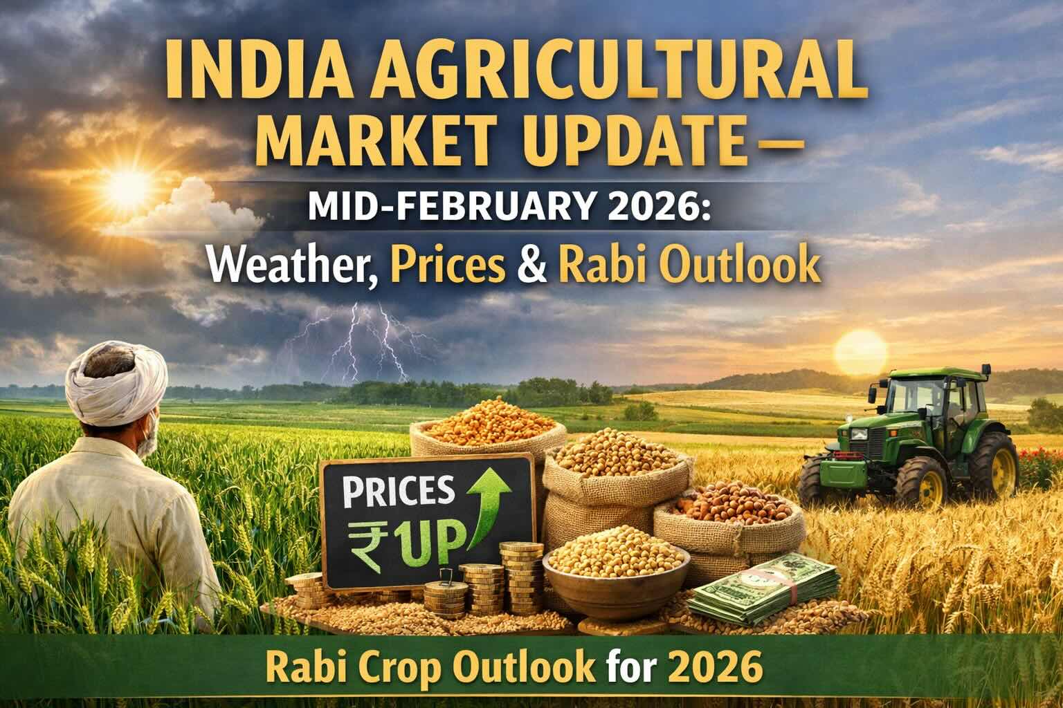 India Agricultural Market Update – Mid-February 2026: Weather, Prices & Rabi Outlook