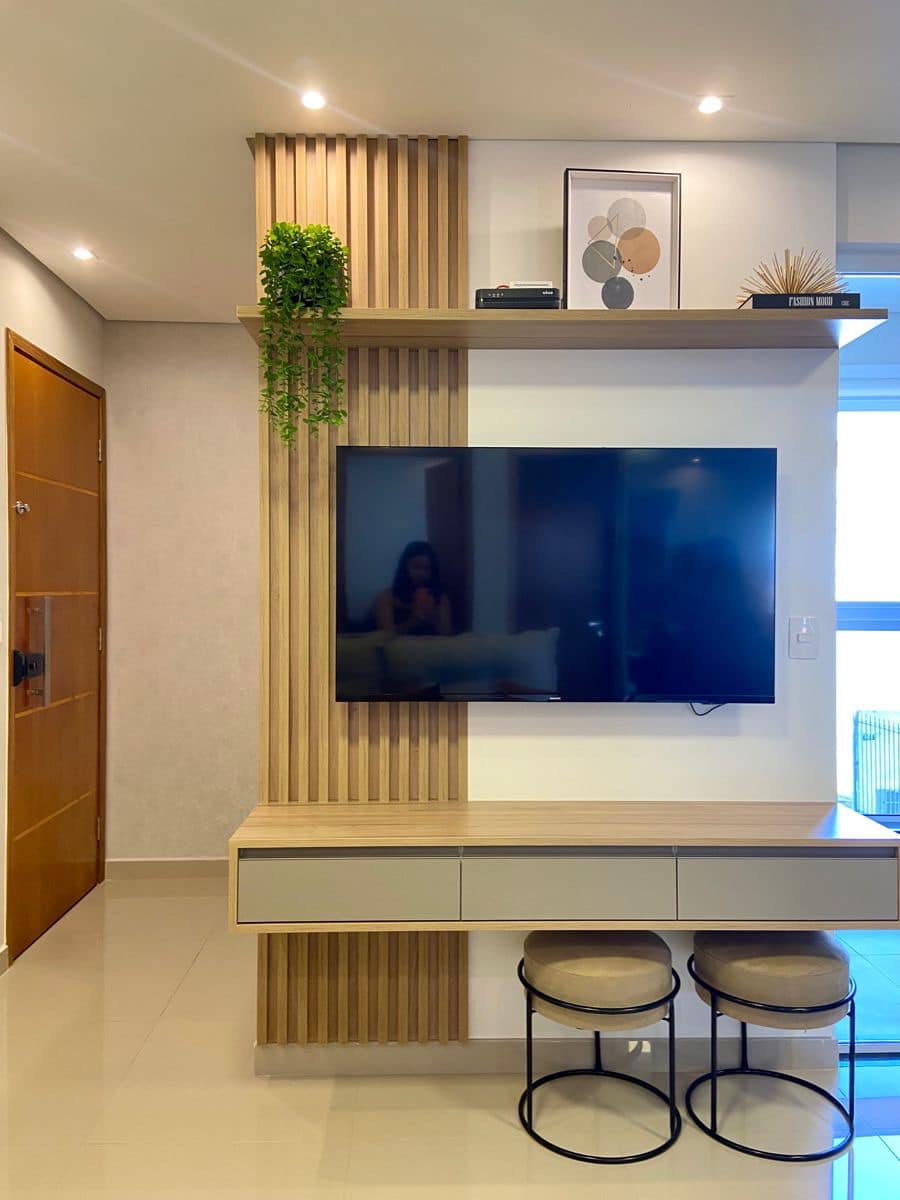 Modern Bedroom TV Unit Design with Functional Elegance