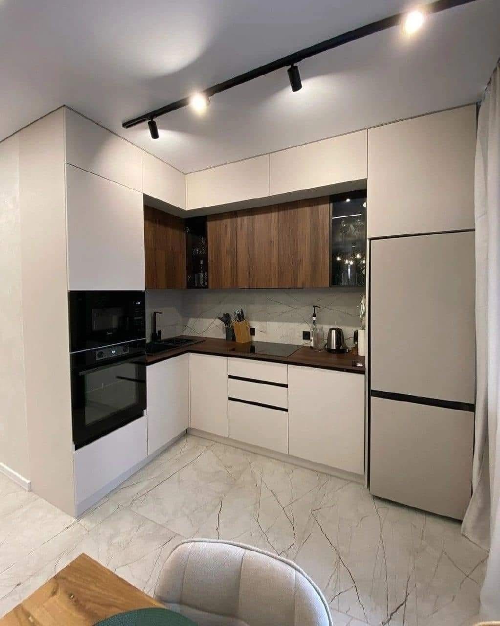 Creamy and Space Saver Low Budget Kitchen Design For You