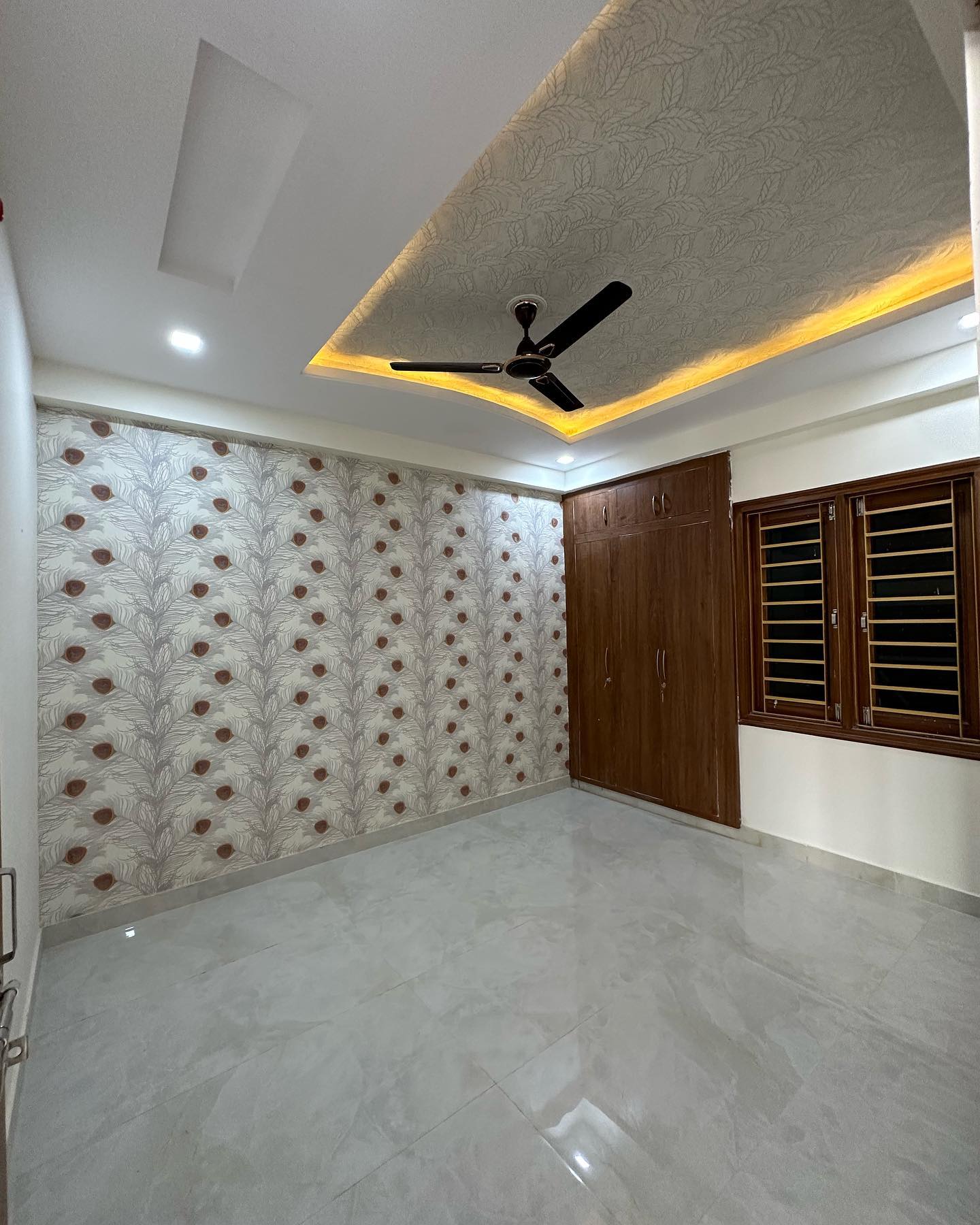 Elegant and simple living room window design with view