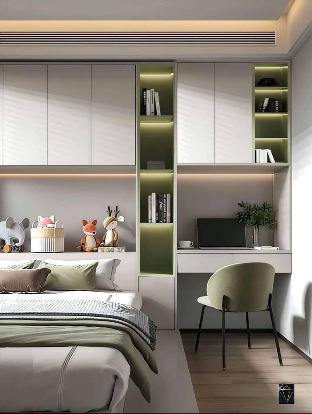 Calm Green and Serene Child Room Design in Delhi For You