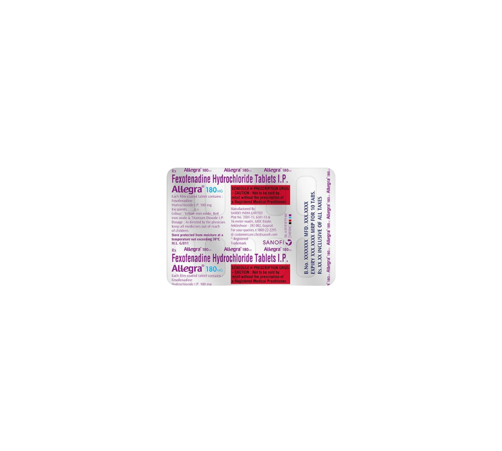 Allegra 180 Tablet 10'S