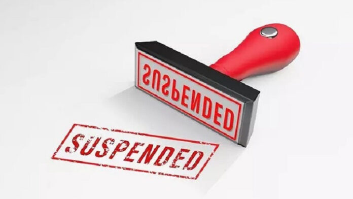 Constable suspended