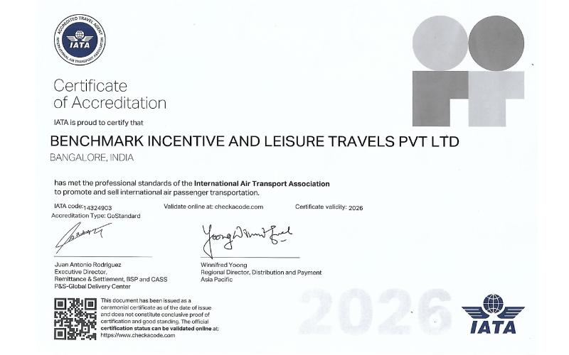 IATA CERTIFICATE FOR 2026