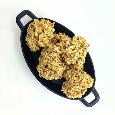 Aralu <b>SANDIGE</b>/Kaayi SANDIGE(Sundried Popped Paddy Grains & Pumpkin Fryums)