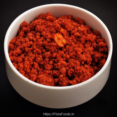 Shenga Hinndi <b>with Garlic</b>  (Groundnut Chutney Sticky Thick Coarse Powder)