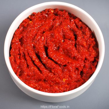 Ranjaka (Red Chilli Chutney)Taaze Lalmirch Ki Chutney - Without Garlic(Lahasun virahit)