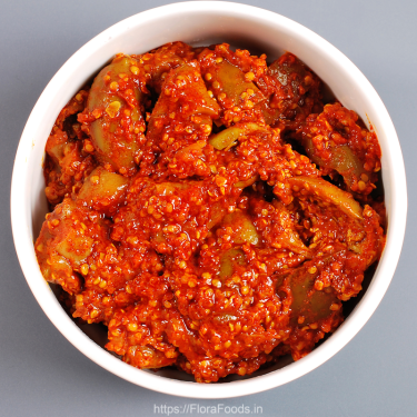 Challagaayi Mango Mix Uppinkai (Clammy Cherry / Indian Cherry with Raw Mango Pickle)