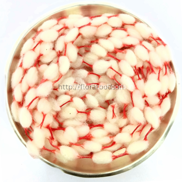 <b>MACHINE MADE Red</b> Gejje Vastra(Cotton Vastra Mala)-1Pkt