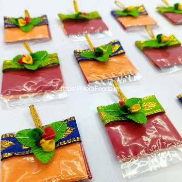 <b>Transparent</b> Arishina-Kunkuma Packet(Decorative)-Set of 25
