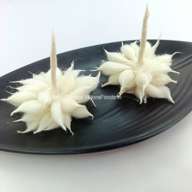 <b>33</b> Dalada <b>Adhika Maasada</b> Hoobatti (33Petal/blade Wicks) - <b>Set of 2 Battis</b>
