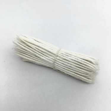 <b>HANDMADE Mangalaarati</b> Batti (Long Stiff Cotton Wicks) - Bundle of 100 Battis(wicks)