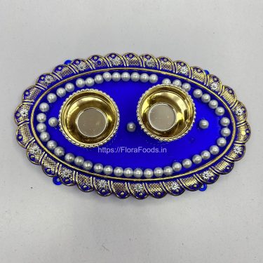 <b>OVAL</b> Pyale of Arishina-Kunkuma Tatte-(Decorative)-1 Piece