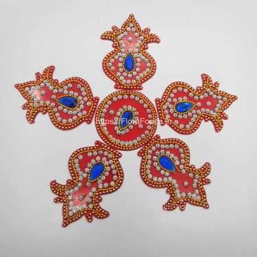 <b>GRAND KALASH</b> shape-FIBER RANGOLI SEQUENCE-1 Set