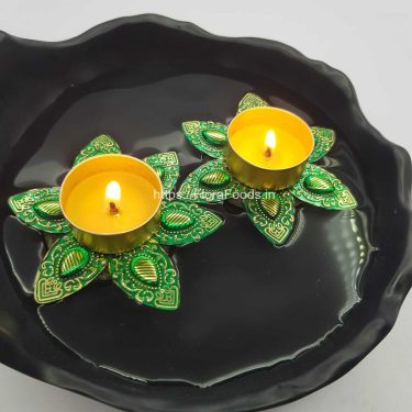 <b>Floating Candle Diya</b>-Pair-(Set of 2 Floating Diyas)