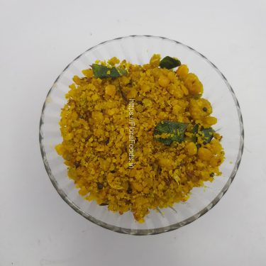 Kadale Bele Udara Pallya YELLOW with GARLIC[Channa Dal Dry Curry]-Only For BENGALURU