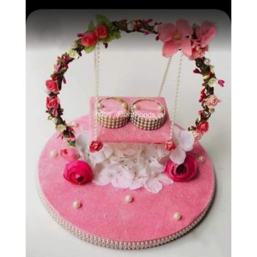 Engagement Ring Platter- JHULA PATTERN/Engagement Ring Stand