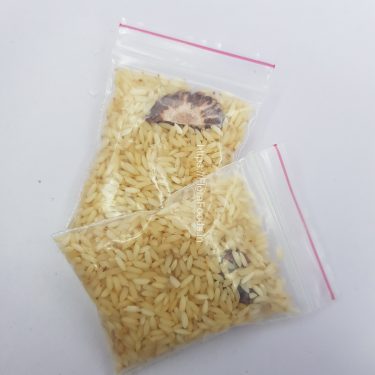 <b>PLASTIC</b> ZIP LOCK UDI SACHET SET with Rice & Supari-Set of 25 & 100