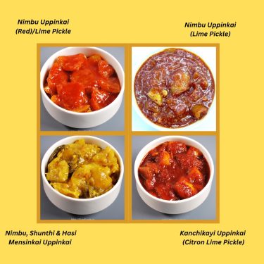 Combo - Citric Pickles - Nimbu Uppinkayis - 4 Pickles Combo