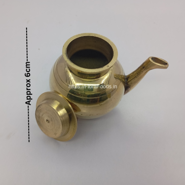 <b>GOKARNA GINDI with LID</b> (SONDI GINDI)-BRASS