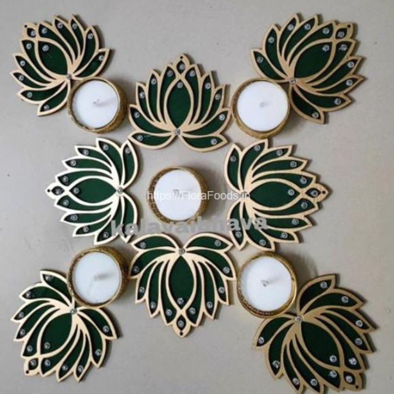 LOTUS shape-FIBER Multi Purpose RANGOLI SEQUENCE-1 Set