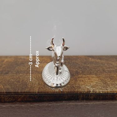 <b>SILVER Kamadhenu Idol(SMALL)/Cow with Calf (SMALL)</b>