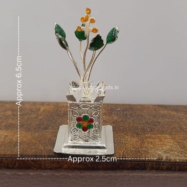 <b>SILVER Tulasi Vrindavana (BIG)</b>Height: 5.5 cm