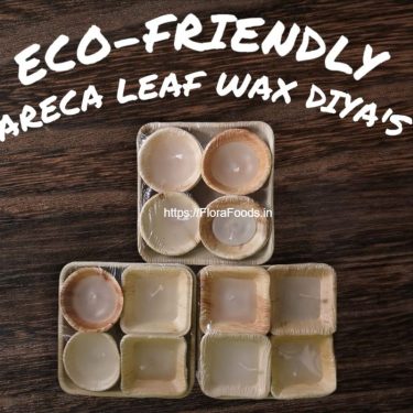 <b>Eco Friendly Areca Diyas - Set of 4</b>